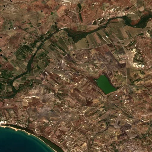 Wildfire near Cattolica Eraclea — Sentinel-2 true color