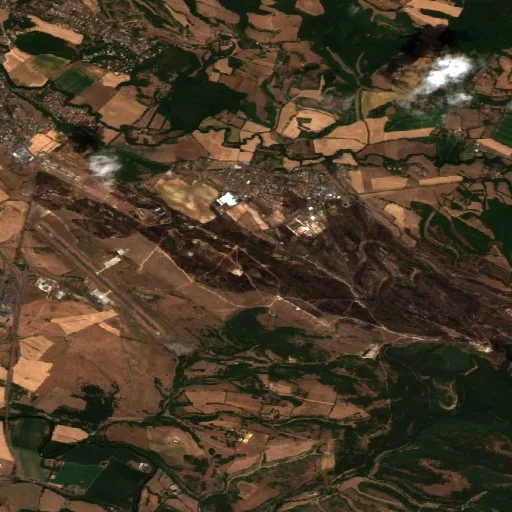 Wildfire near Caucalières — Sentinel-2 true color