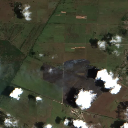 Incendio cerca de Cauto Cristo — Sentinel-2 true color