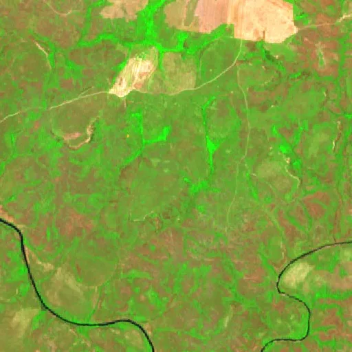 Wildfire near Centenário — Sentinel-2 SWIR (fuego)