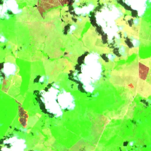 Wildfire near Central (Oct 14 · W) — Sentinel-2 SWIR (fuego)