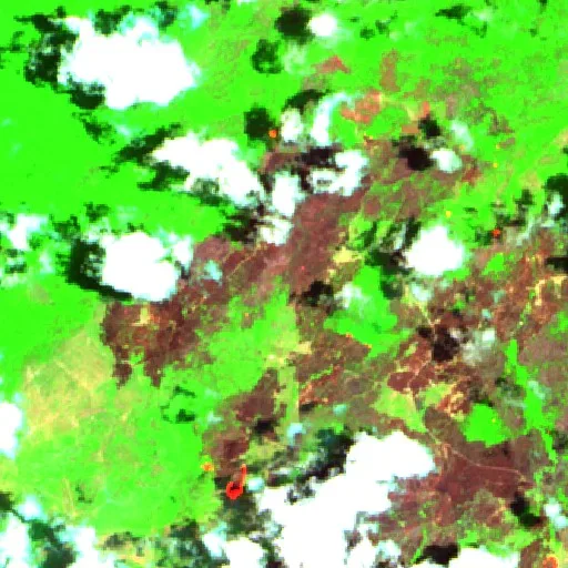 Surrouding Map Wildfire near Central (Oct 16 · N), Brazil (2026) — Map & Containment