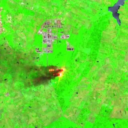 Incendio cerca de Centro — Sentinel-2 SWIR (fuego)