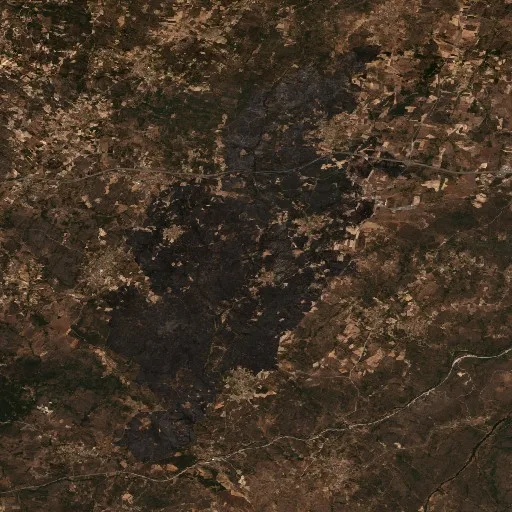 Incendio cerca de Cerdeira (27 jul · NE) — Sentinel-2 true color