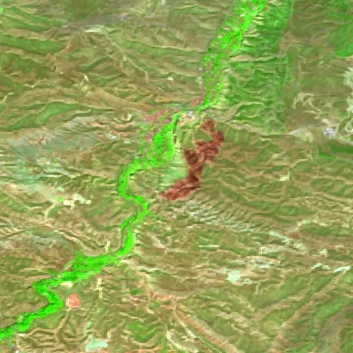 Incendio cerca de Cervera del Río Alhama — Sentinel-2 SWIR (fuego)