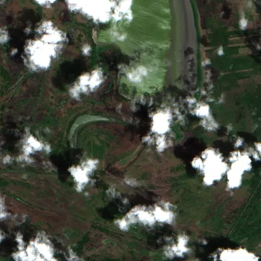 Incendio cerca de Chablé — Sentinel-2 true color