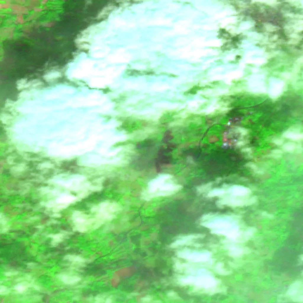 Incendio cerca de Chantada — Sentinel-2 SWIR (fuego)