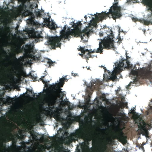 Wildfire near Chapadinha — Sentinel-2 true color