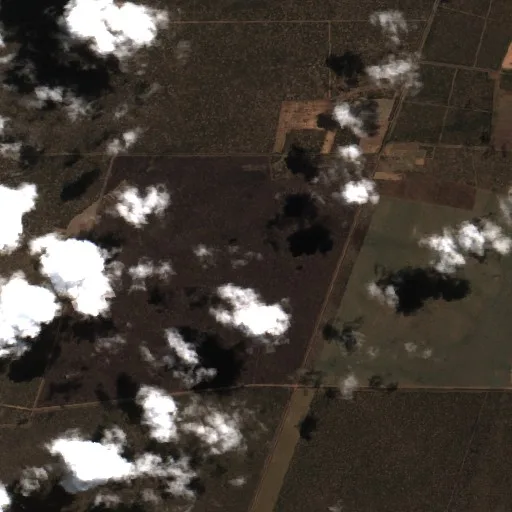 Incendio cerca de Charlone — Sentinel-2 true color