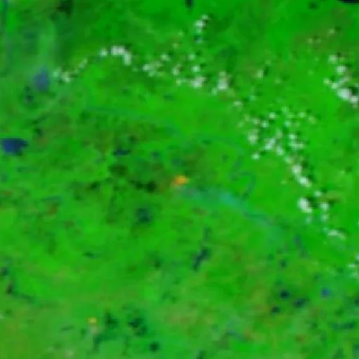 Wildfire near Chichicastle 1ra. Sección (Sep 29) — NASA satellite