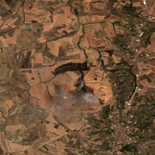 Incendio cerca de Chieuti (8 sep) — Sentinel-2 true color