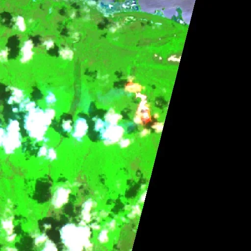 Wildfire near Chiquilá — Sentinel-2 SWIR (fuego)