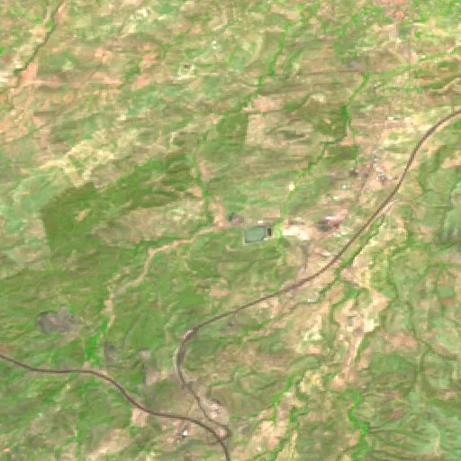 Wildfire near Chorfa — Sentinel-2 SWIR (fuego)