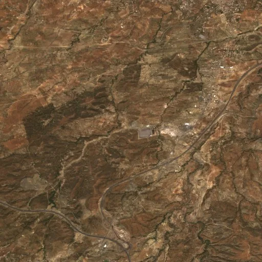 Wildfire near Chorfa — Sentinel-2 true color