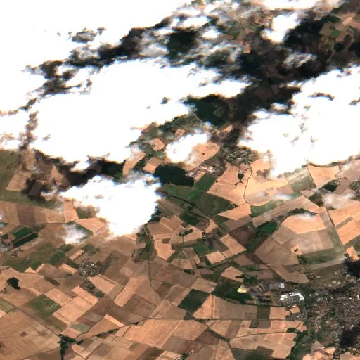 Wildfire near Chouppes (Jul 23) — Sentinel-2 true color