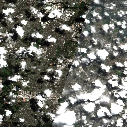 Incendio cerca de Chullora — Sentinel-2 true color