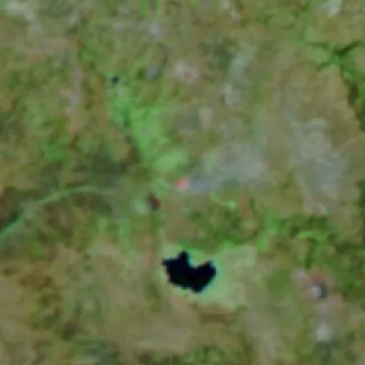 Incendio cerca de Chumpi — NASA satellite