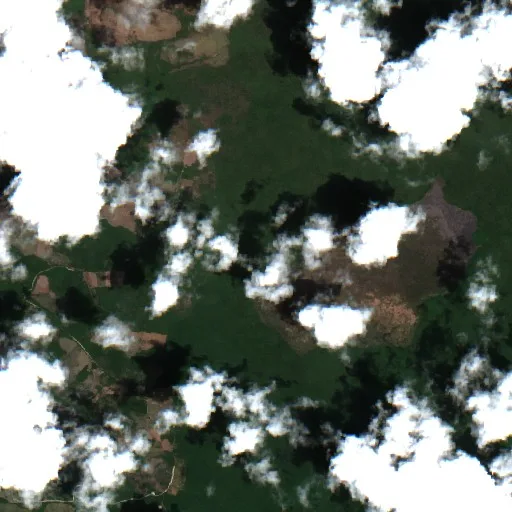 Wildfire near Chunchintok — Sentinel-2 true color