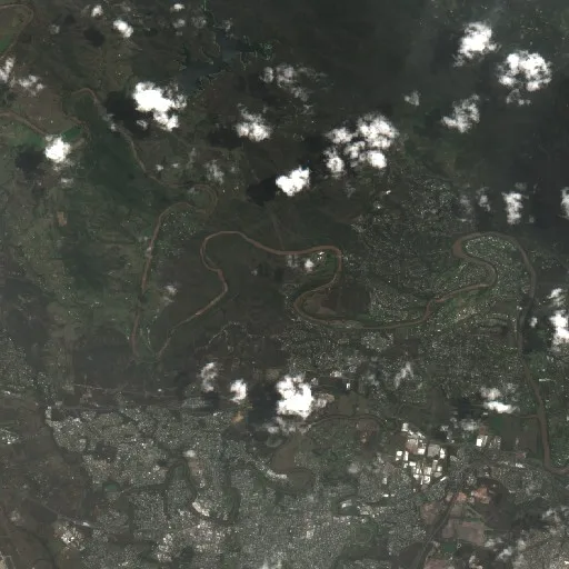 Incendio cerca de Chuwar — Sentinel-2 true color