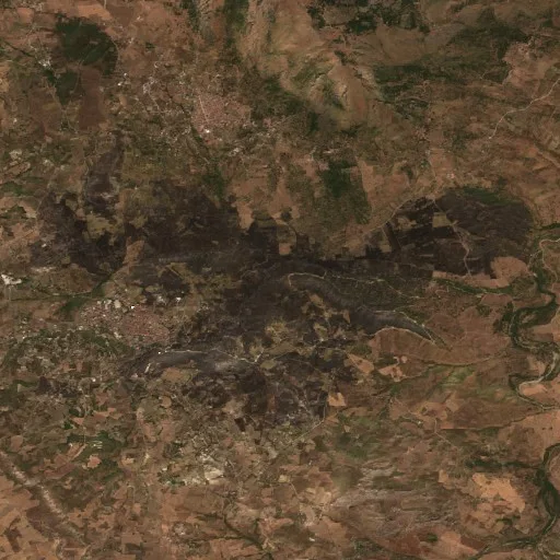 Wildfire near Ciminna — Sentinel-2 true color