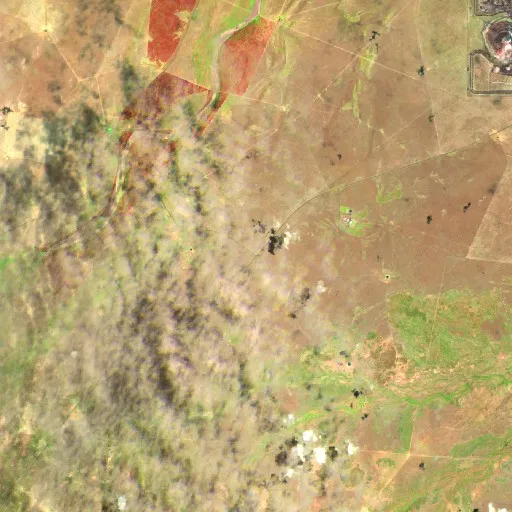 Cloncurry Bushfire — Sentinel-2 SWIR (fuego)