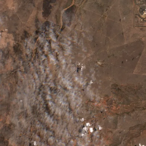 Cloncurry Bushfire — Sentinel-2 true color