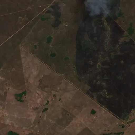 Wildfire near Cocalinho (Oct 1 · NE) — Sentinel-2 true color