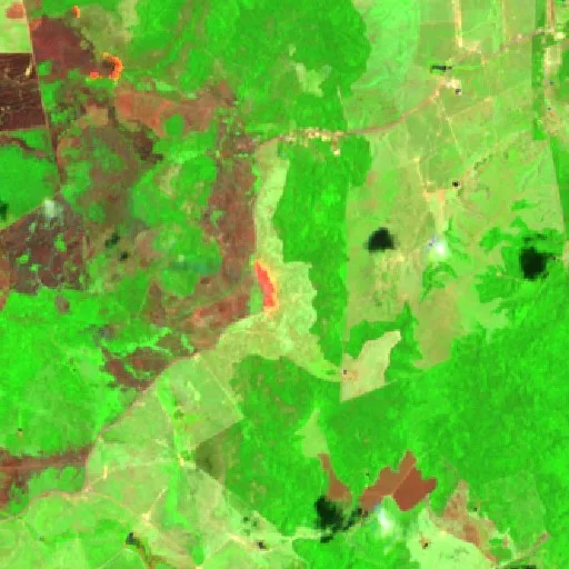 Wildfire near Codó — Sentinel-2 SWIR (fuego)