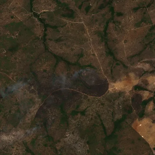 Wildfire near Colinas do Sul — Sentinel-2 true color