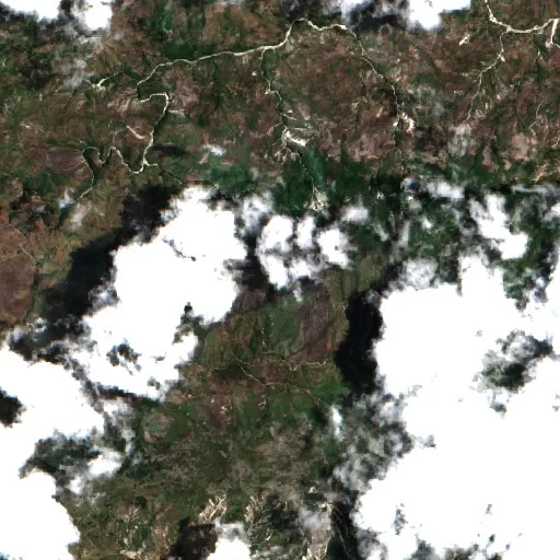 Wildfire near Commune Chardonnieres — Sentinel-2 true color