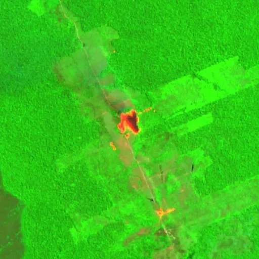 Incendio cerca de Comunidade Vila Maravilha — Sentinel-2 SWIR