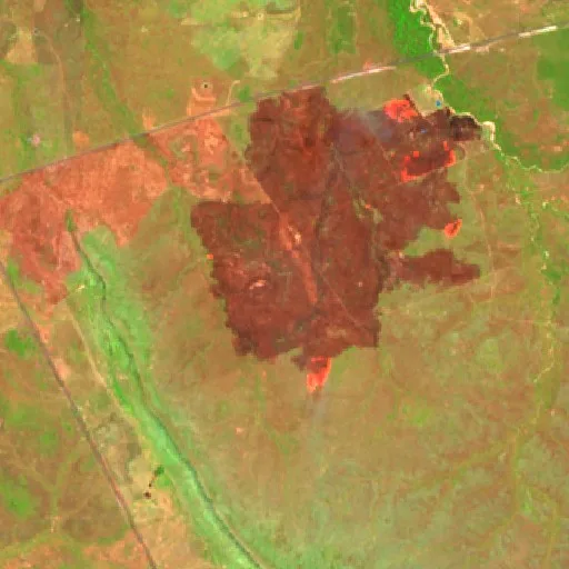 Wildfire near Conceição do Tocantins (Sep 12) — Sentinel-2 SWIR (fuego)