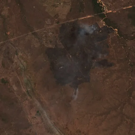 Wildfire near Conceição do Tocantins (Sep 12) — Sentinel-2 true color