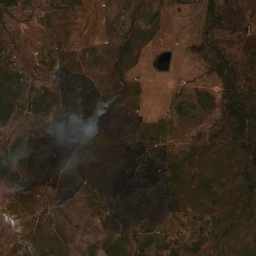 Incendio cerca de Conceição do Tocantins — Sentinel-2 true color