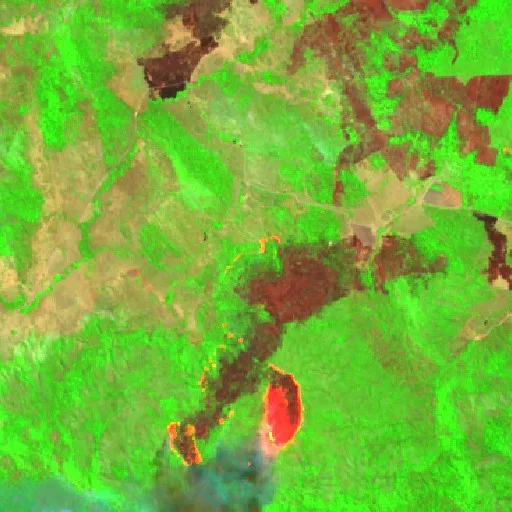 Incendio cerca de Confresa (13 sep) — Sentinel-2 SWIR (fuego)