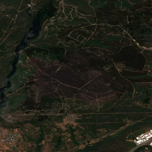 Wildfire near Congosto (ES) — Sentinel-2 true color