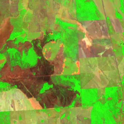 Wildfire near Consolação — Sentinel-2 SWIR (fuego)