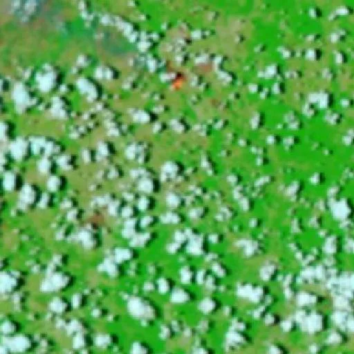 Wildfire near Coroatá — NASA satellite