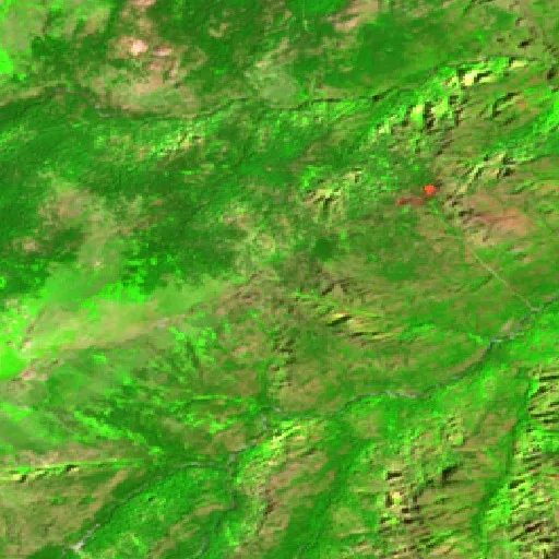 Wildfire near Corte (Jul 14) — Sentinel-2 SWIR (fuego)