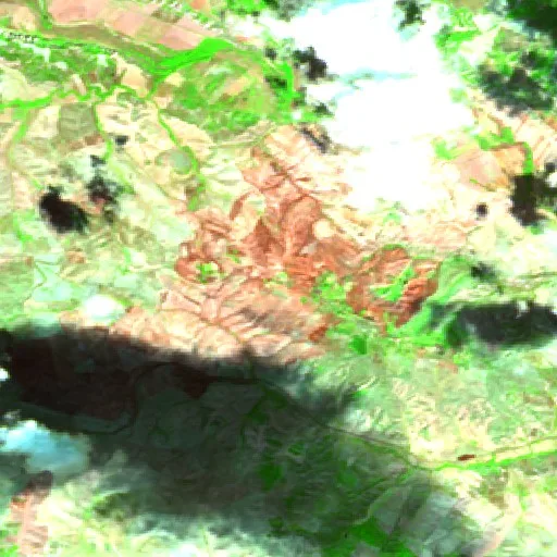 Incendio cerca de Craco-Sant'Angelo — Sentinel-2 SWIR (fuego)