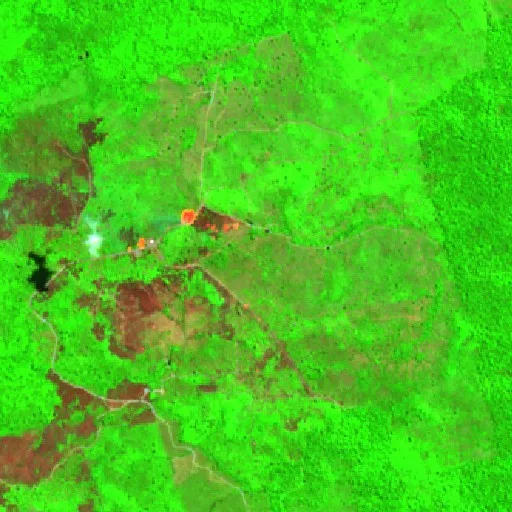 Wildfire near Creporizinho — Sentinel-2 SWIR (fuego)