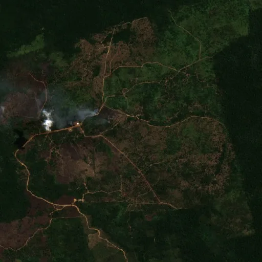 Wildfire near Creporizinho — Sentinel-2 true color