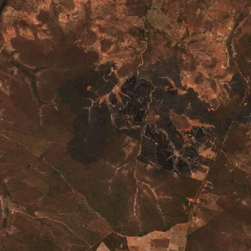 Wildfire near Cristalândia do Piauí (Sep 12) — Sentinel-2 true color