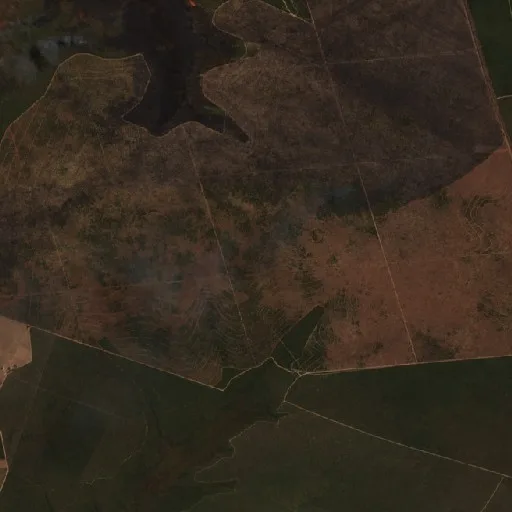 Incendio cerca de Cristalândia do Piauí — Sentinel-2 true color