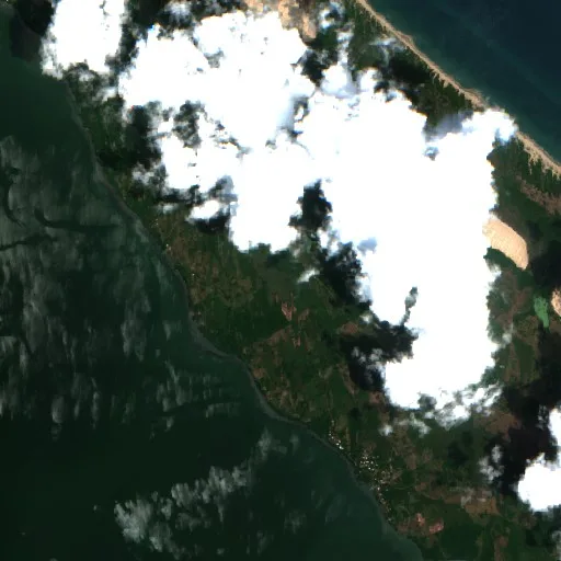 Wildfire near Cucharas — Sentinel-2 true color