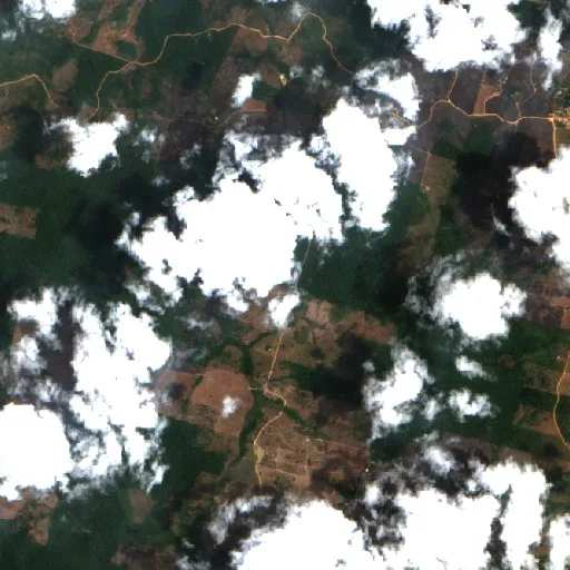 Incendio cerca de Cumarumã (14 oct · SE) — Sentinel-2 true color