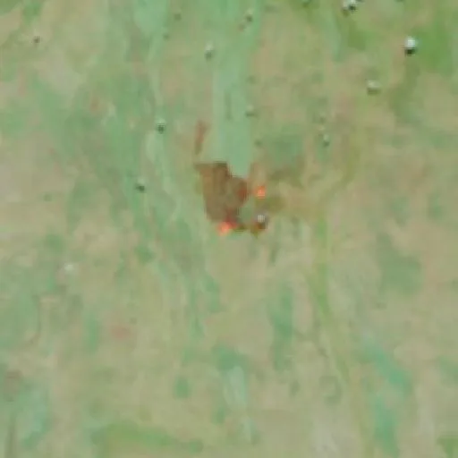Wildfire near Dajarra — NASA satellite