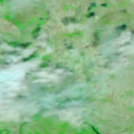Wildfire near Debeljača — NASA satellite