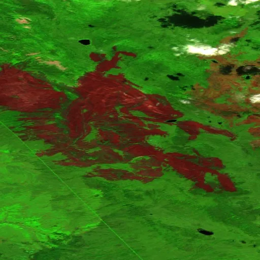 Incendio cerca de Dehcho Region (15 jul · NW) — Sentinel-2 SWIR (fuego)