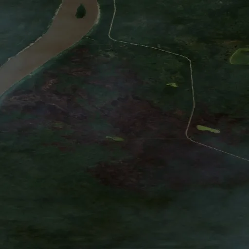Wildfire near Fort Simpson (Jun 26) — Sentinel-2 true color